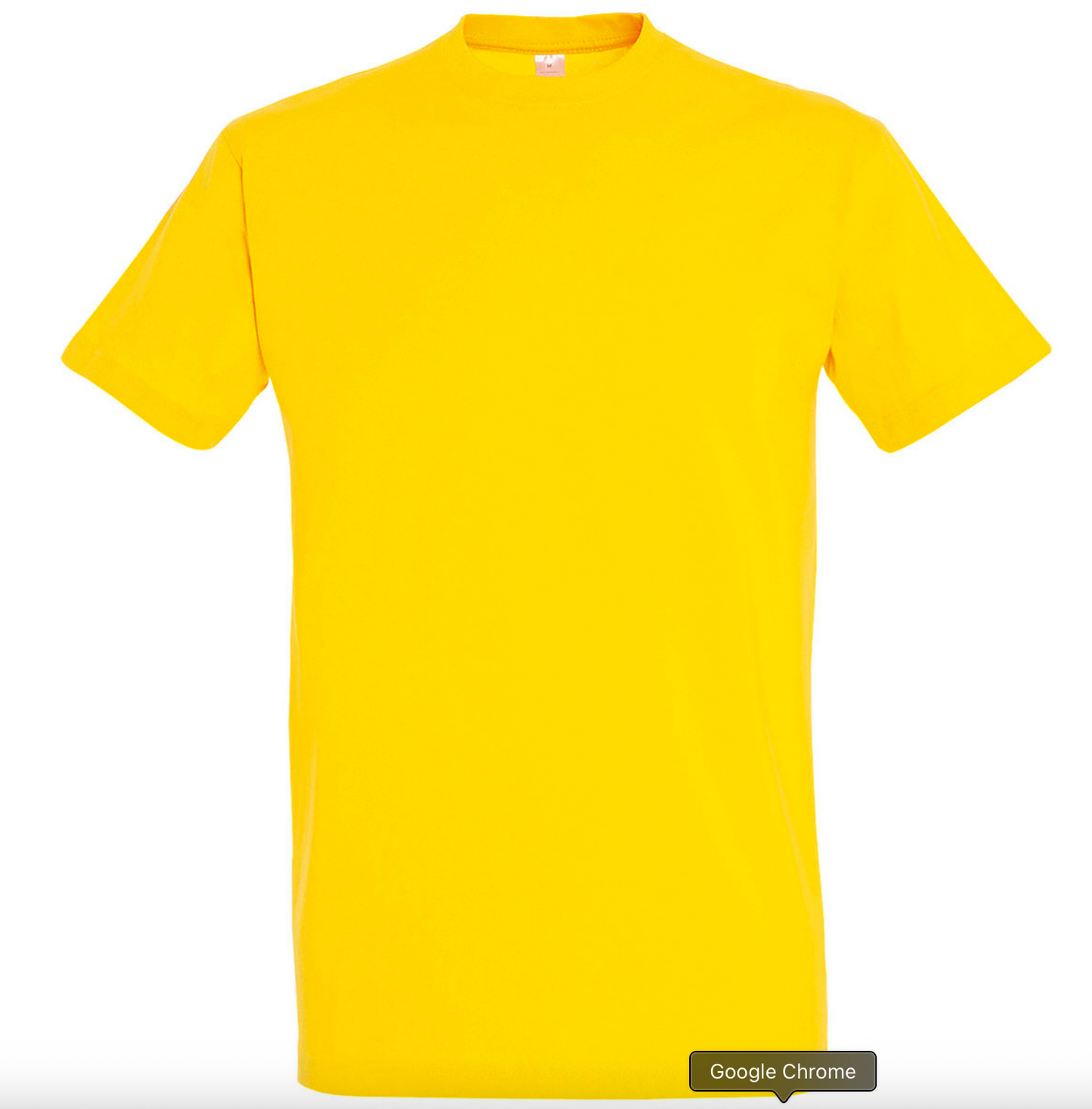 gelbes einfaches T-Shirt